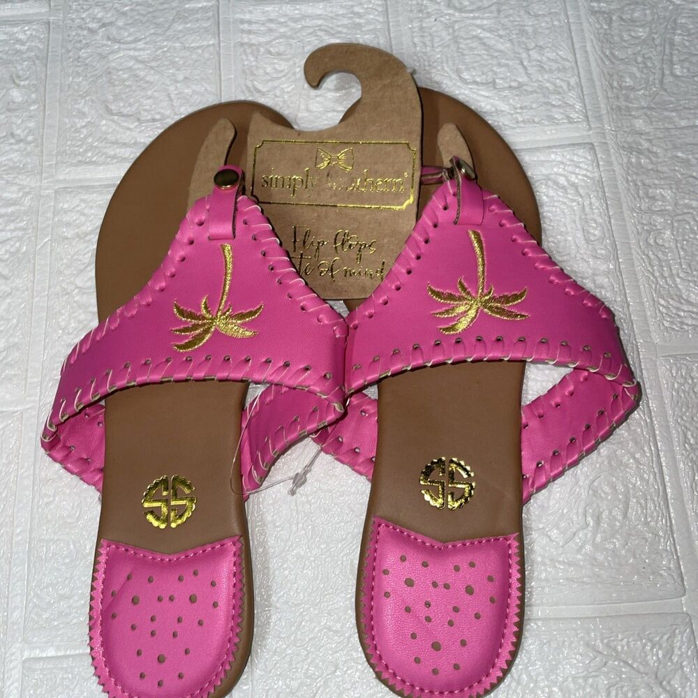 New Never Worn Womens Simply Southern Thong Sandals Size 7